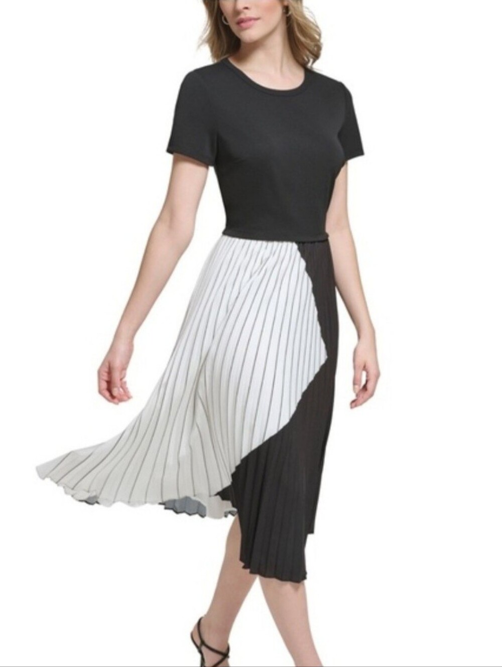 Karl Lagerfeld Black White Dress Small NWT